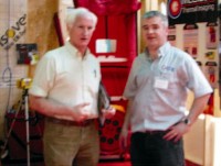 Donagh McClean with Duncan Stewart on Eco Eye with Air Tightness testing equipment, McClean Thermal Imaging Surveys, Donegal, Ireland